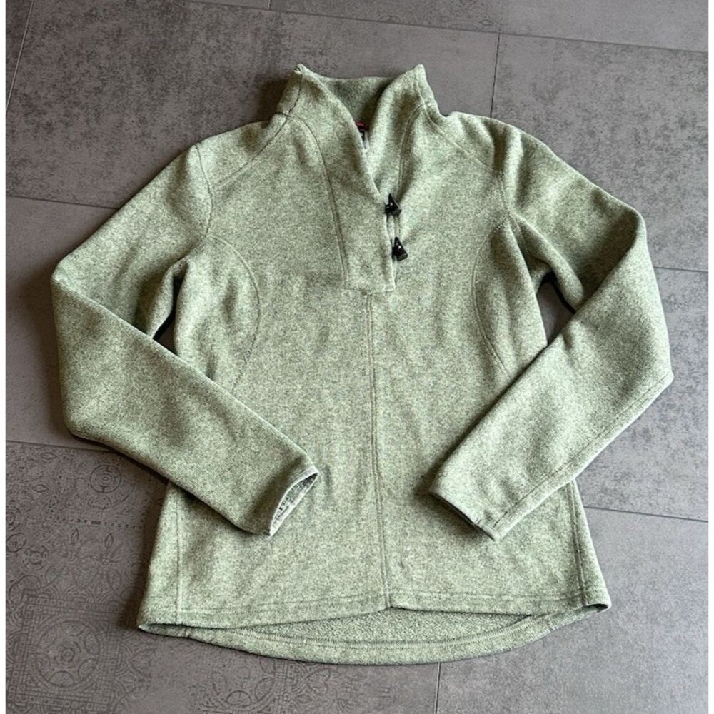 The North Face Women's L Shawl Collar Green Pullover Sweater gorpcore cabincore